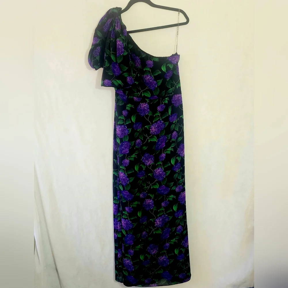 Sachin & Babi Chelsea One Shoulder Bow Gown - Picture 4 of 5